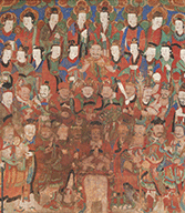 Painting of the Guardian Deities In Panjeon