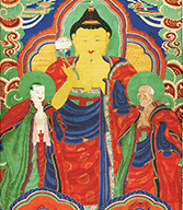 Large Banner Painting of Sakyamuni Buddha in Bongeunsa